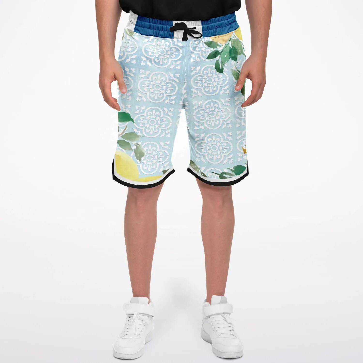 Lemony-Fresh Unisex Basketball Shorts