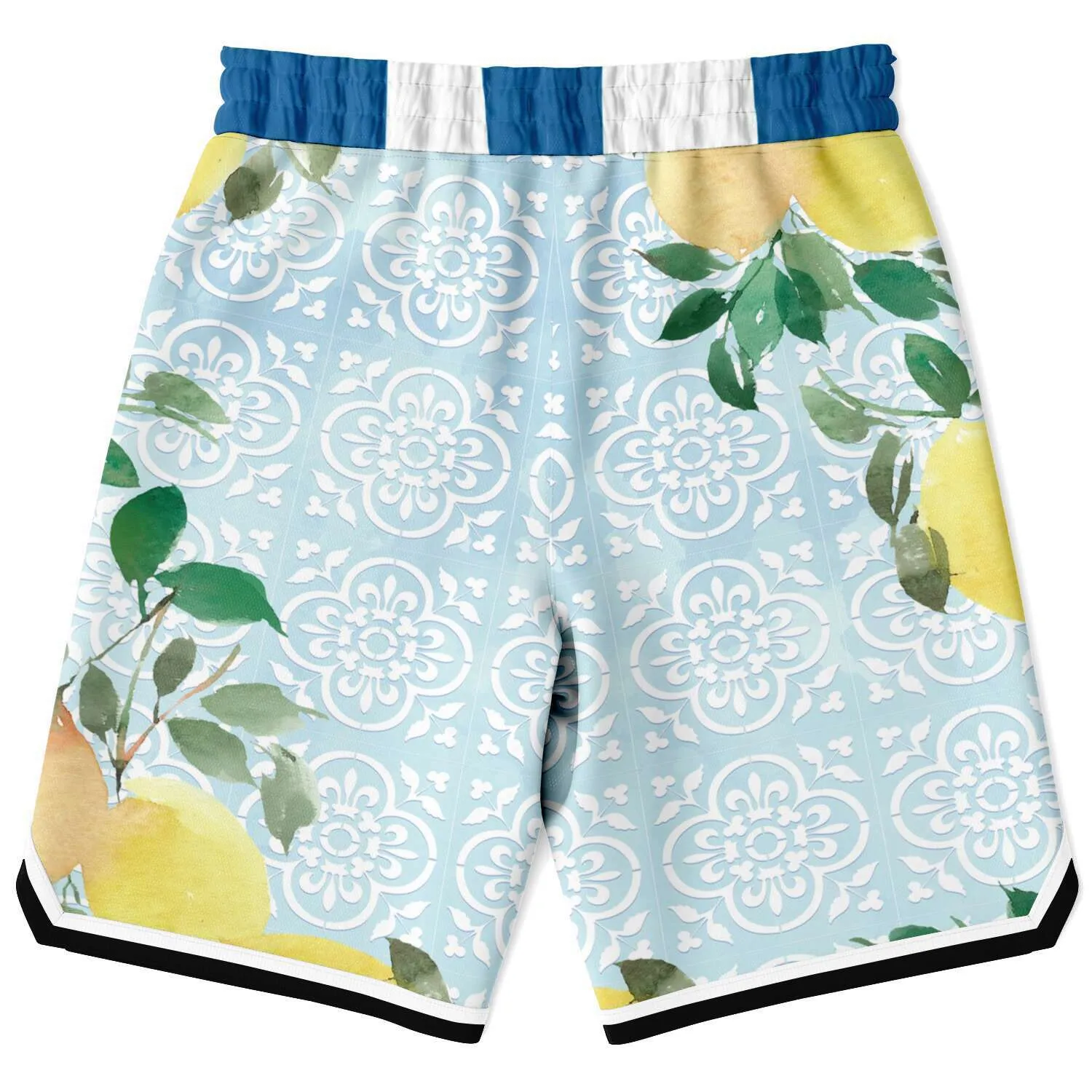 Lemony-Fresh Unisex Basketball Shorts