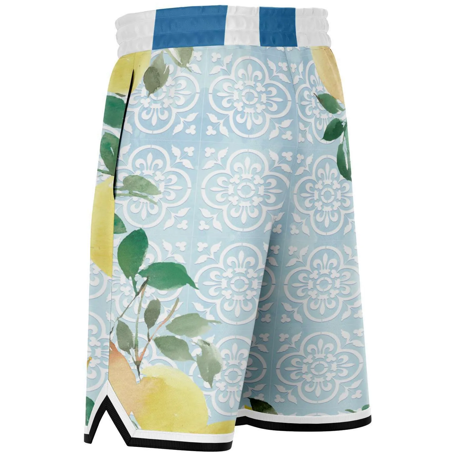 Lemony-Fresh Unisex Basketball Shorts