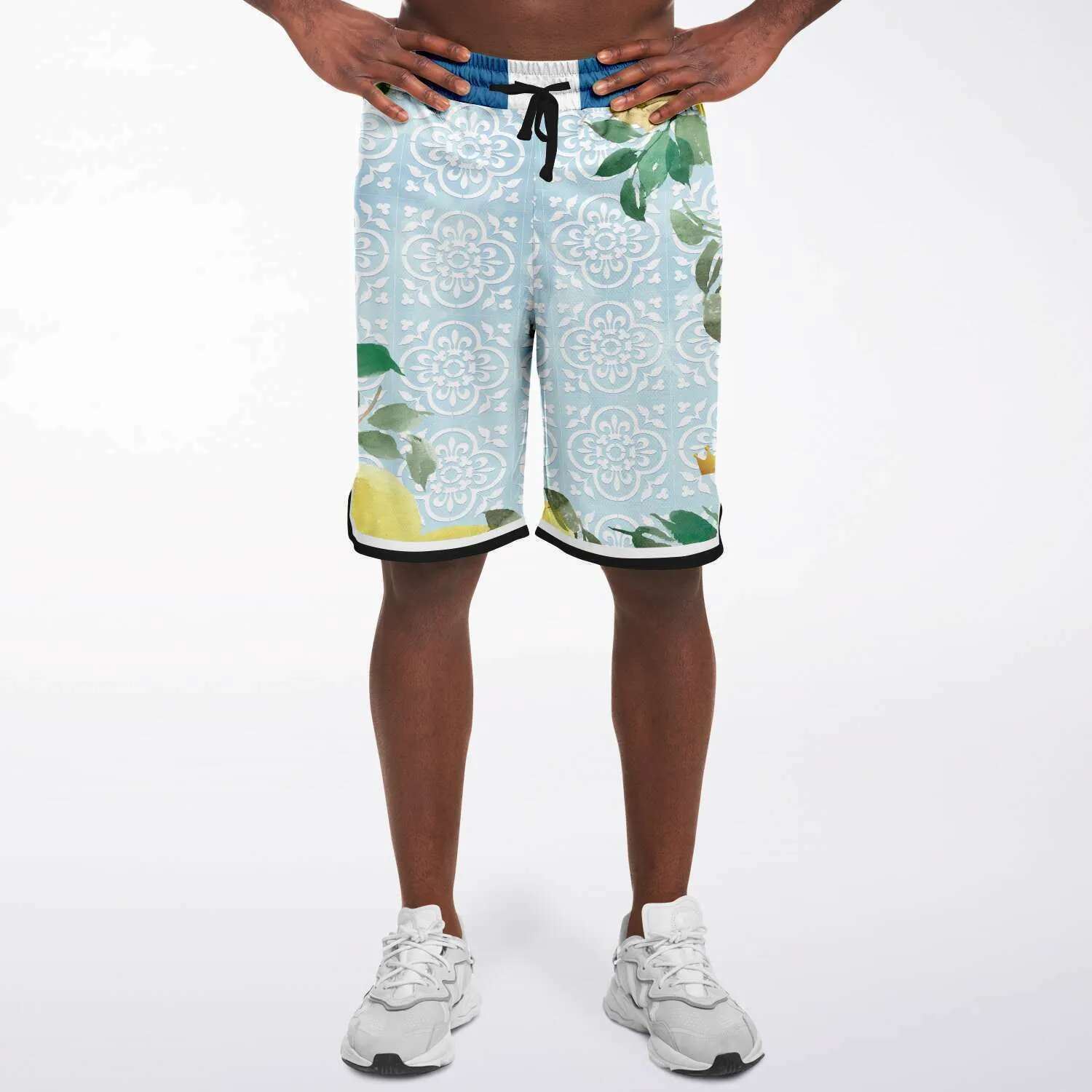 Lemony-Fresh Unisex Basketball Shorts