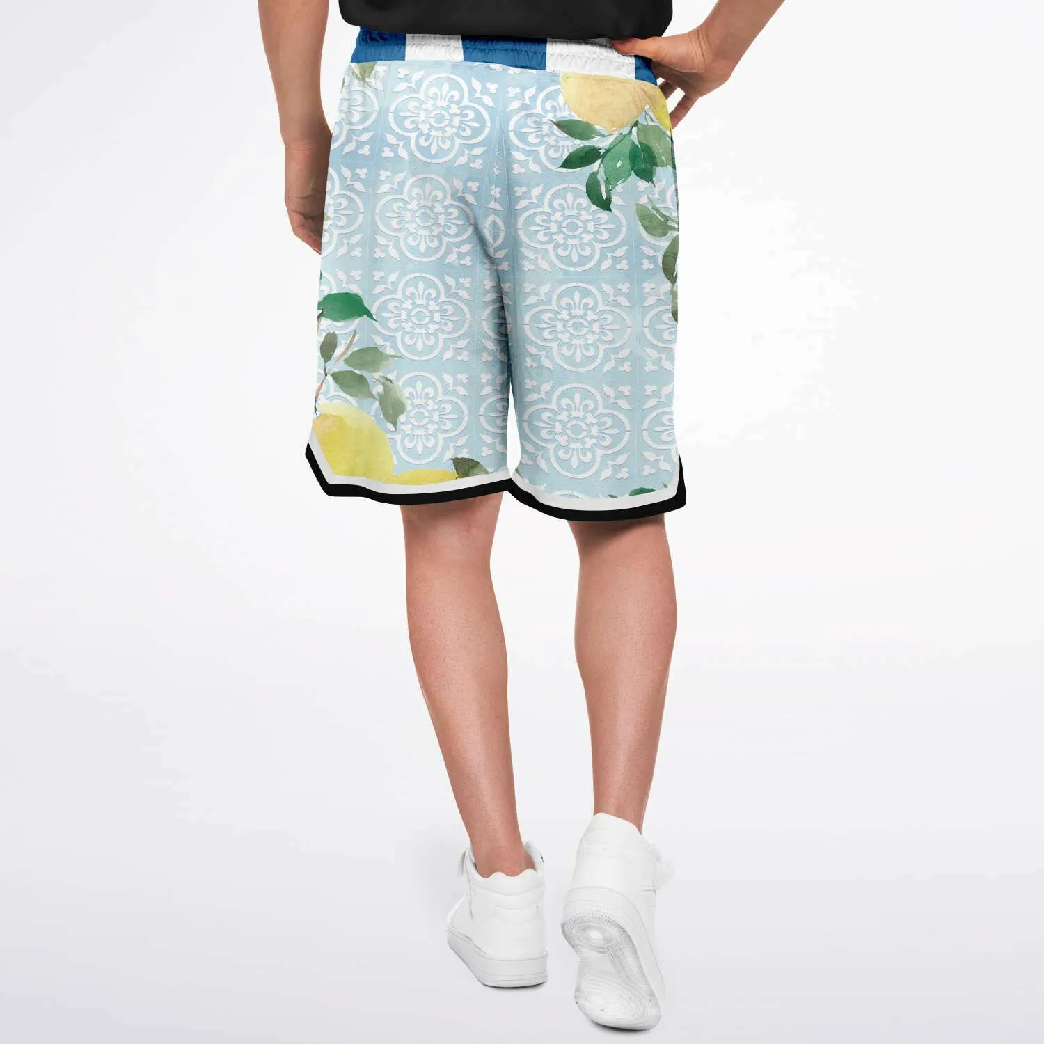 Lemony-Fresh Unisex Basketball Shorts