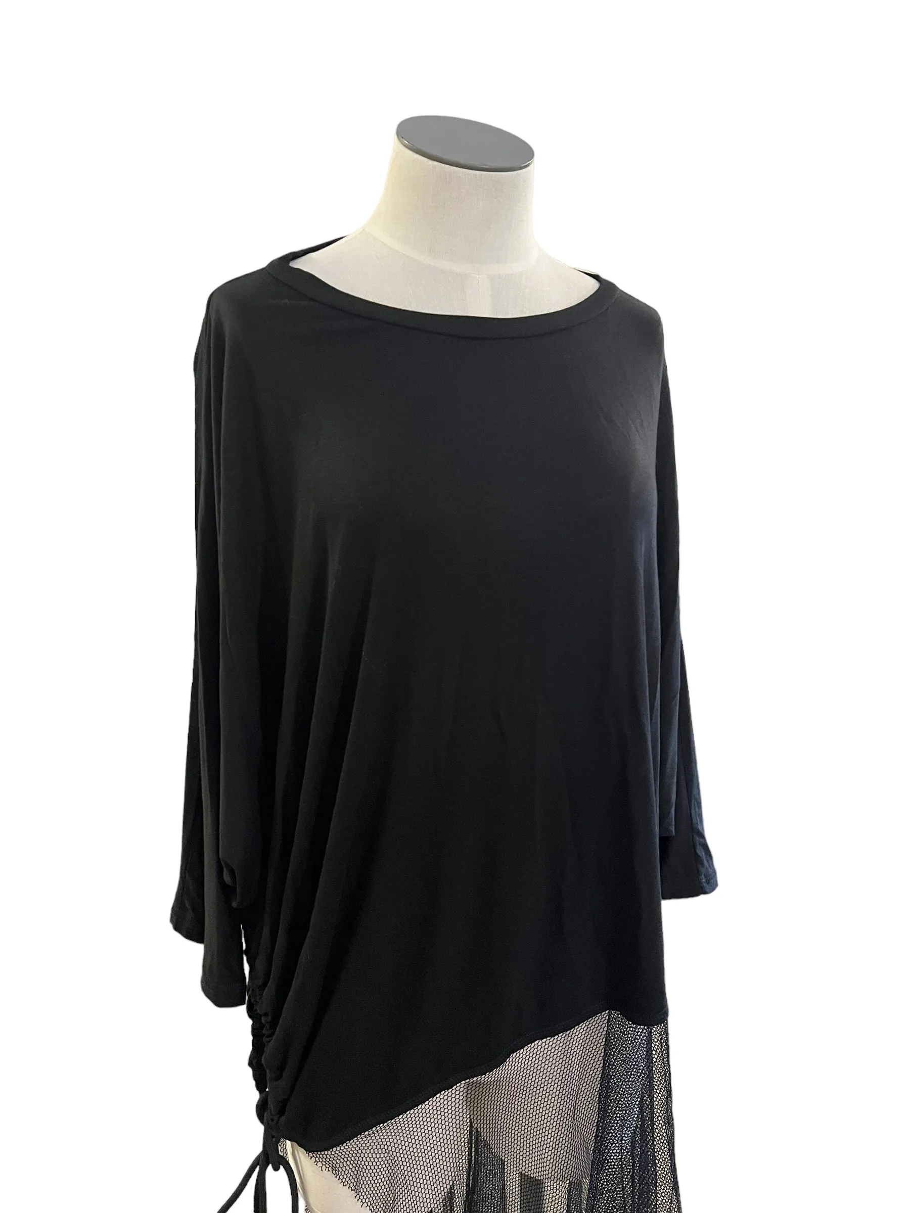 Link Black Size S Mesh Top