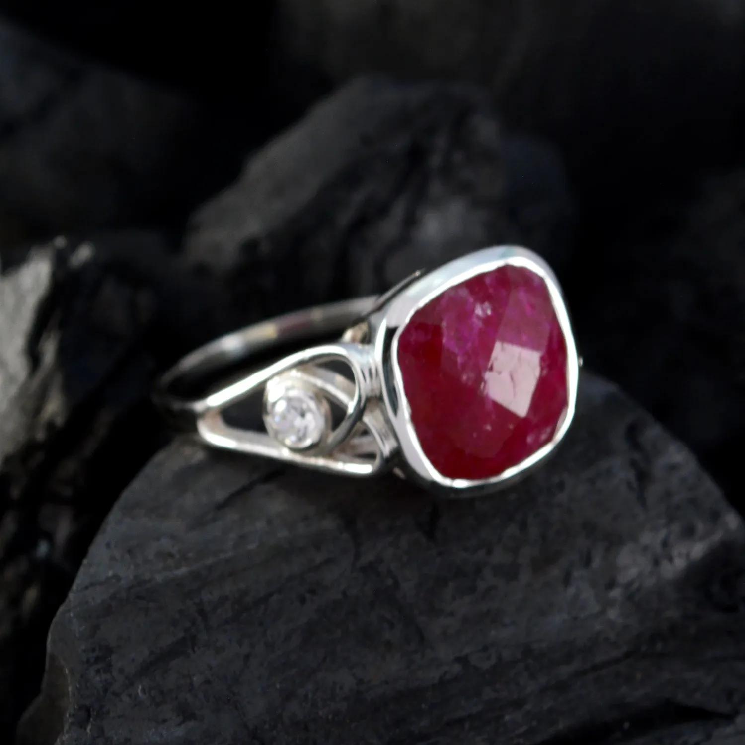 Marvelous Gemstone Indianruby 925 Sterling Silver Ring Jewelry Repair