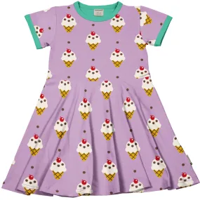 Maxomorra Ice Cream Organic Cotton Short Sleeved Circle Dress