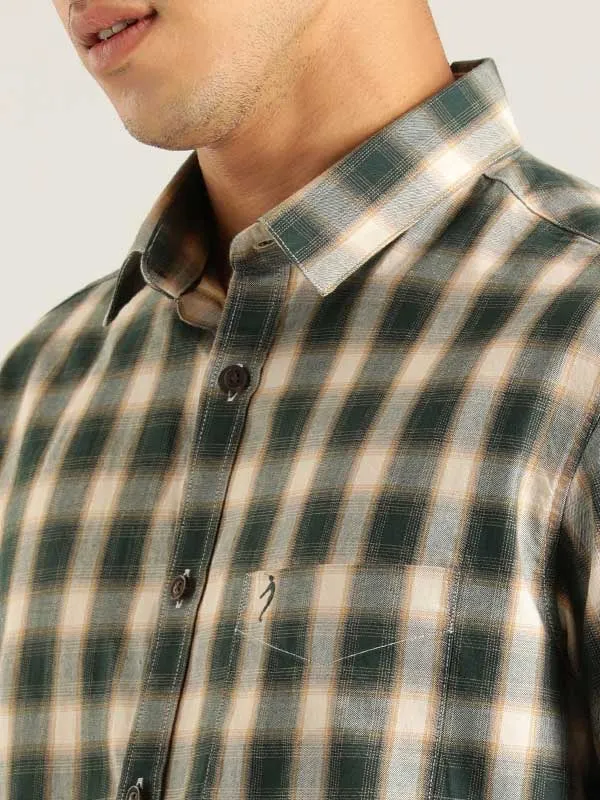 Men Checked Full Sleeve Cotton Shirt