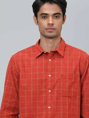 Men Checked Full Sleeve Cotton Shirt