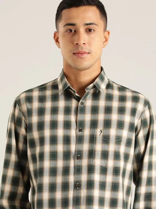 Men Checked Full Sleeve Cotton Shirt