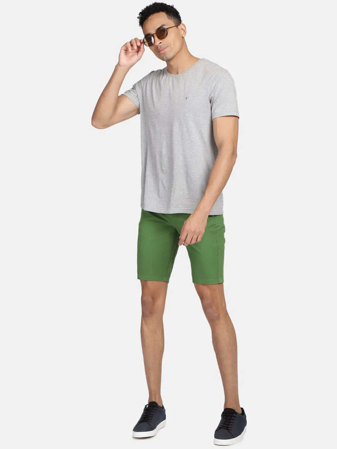 Men  Solid Casual Shorts