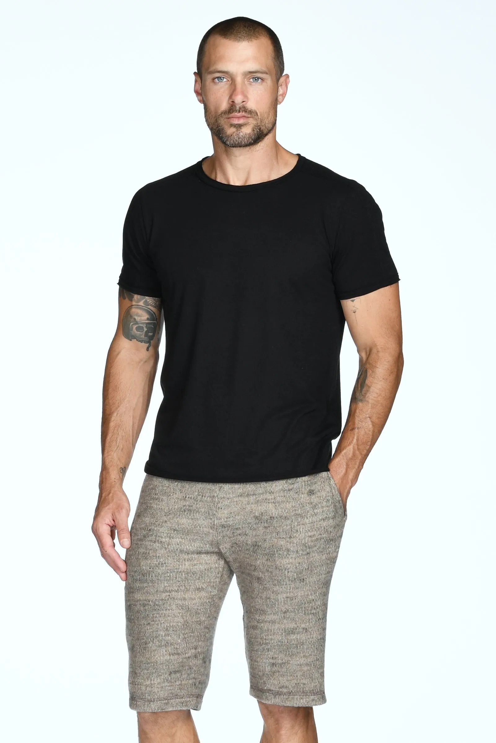 Men's Tri-Blend Patch Sleeve Tee