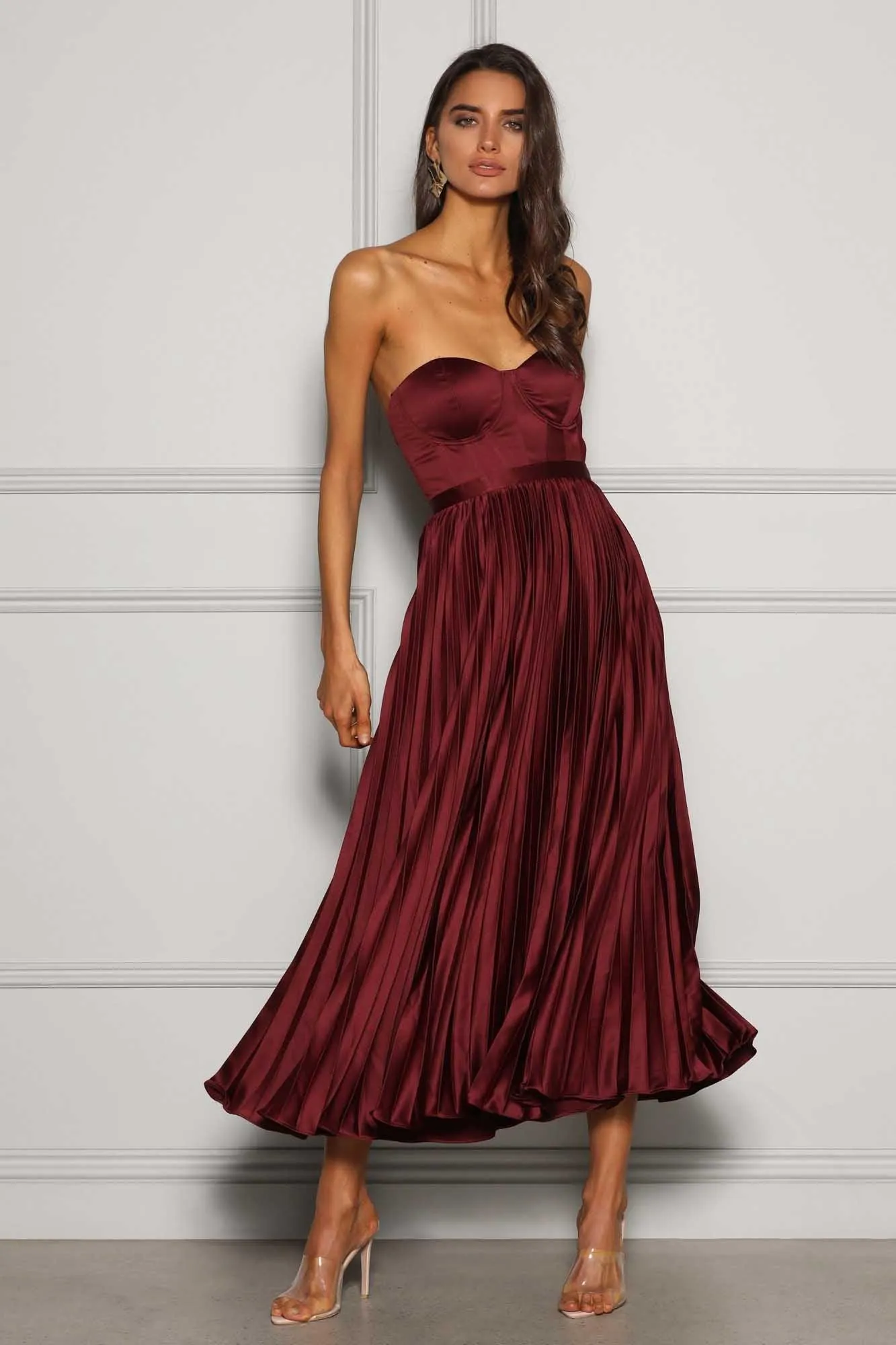 Milan Dress - Wine