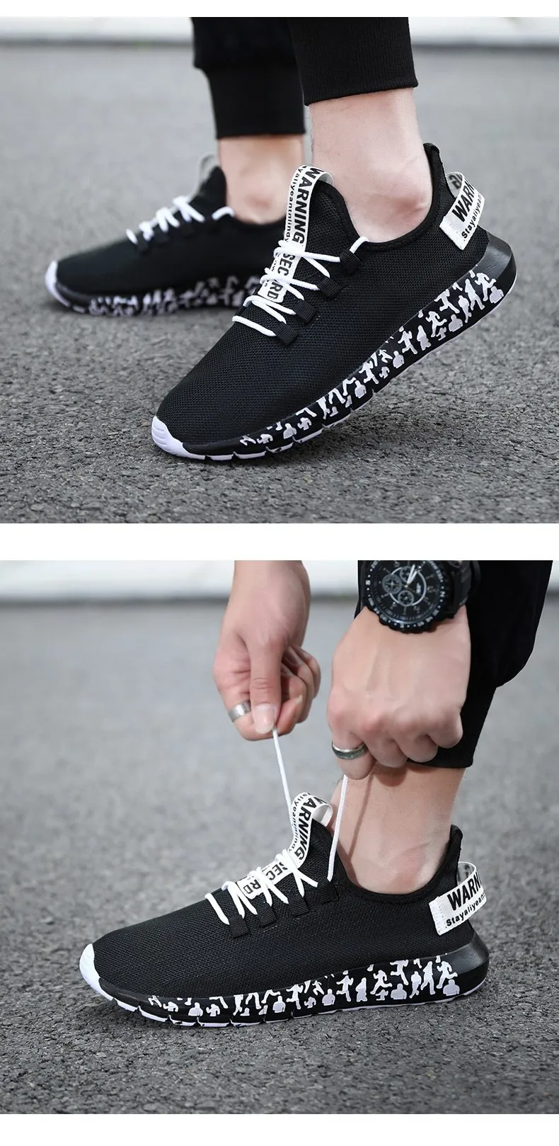 New Casual Men Breathable Summer Mesh Sneakers