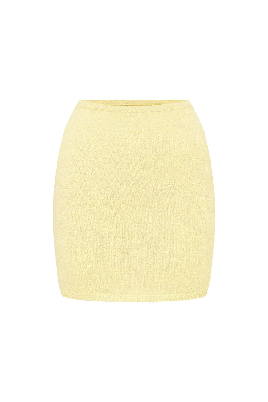 Norma Low Rise Skirt - Butter