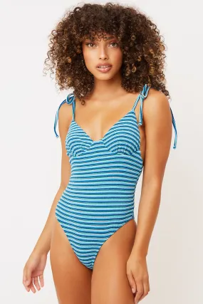 Otis Terry One Piece Swimsuit - Positano Stripe