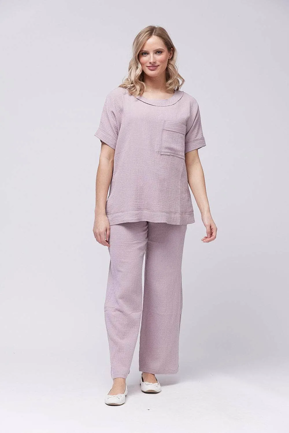 Saloos Raw Edged Cotton Top