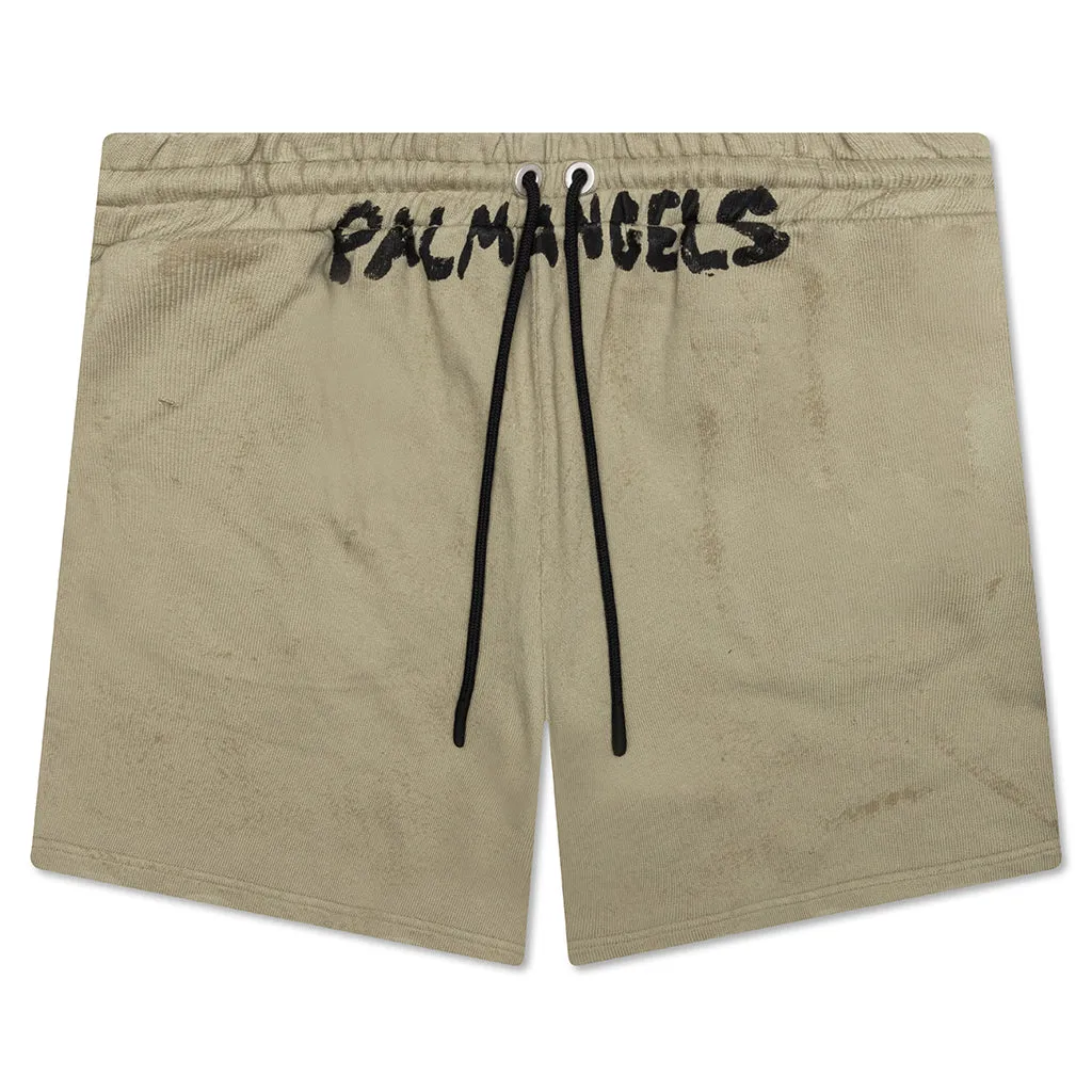 Seasonal Logo Sweat Shorts - Military/Black