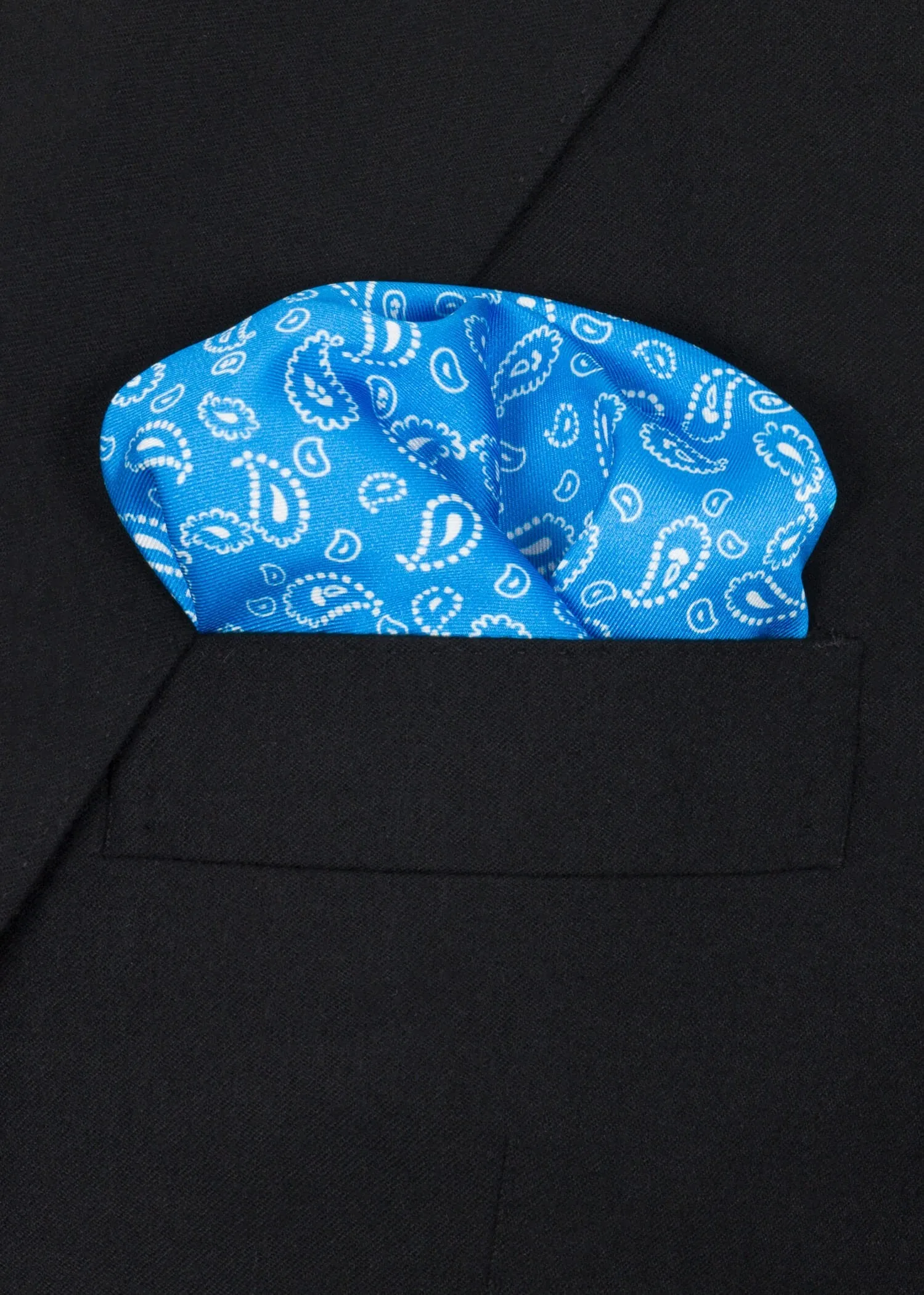 Summer Blue Pocket Square