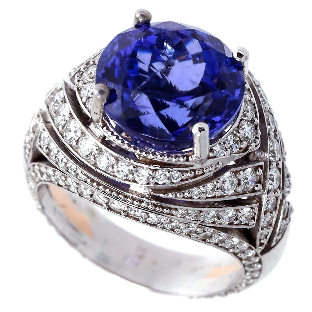 Tanzanite & Diamond Statement Ring