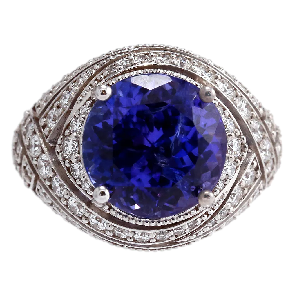 Tanzanite & Diamond Statement Ring