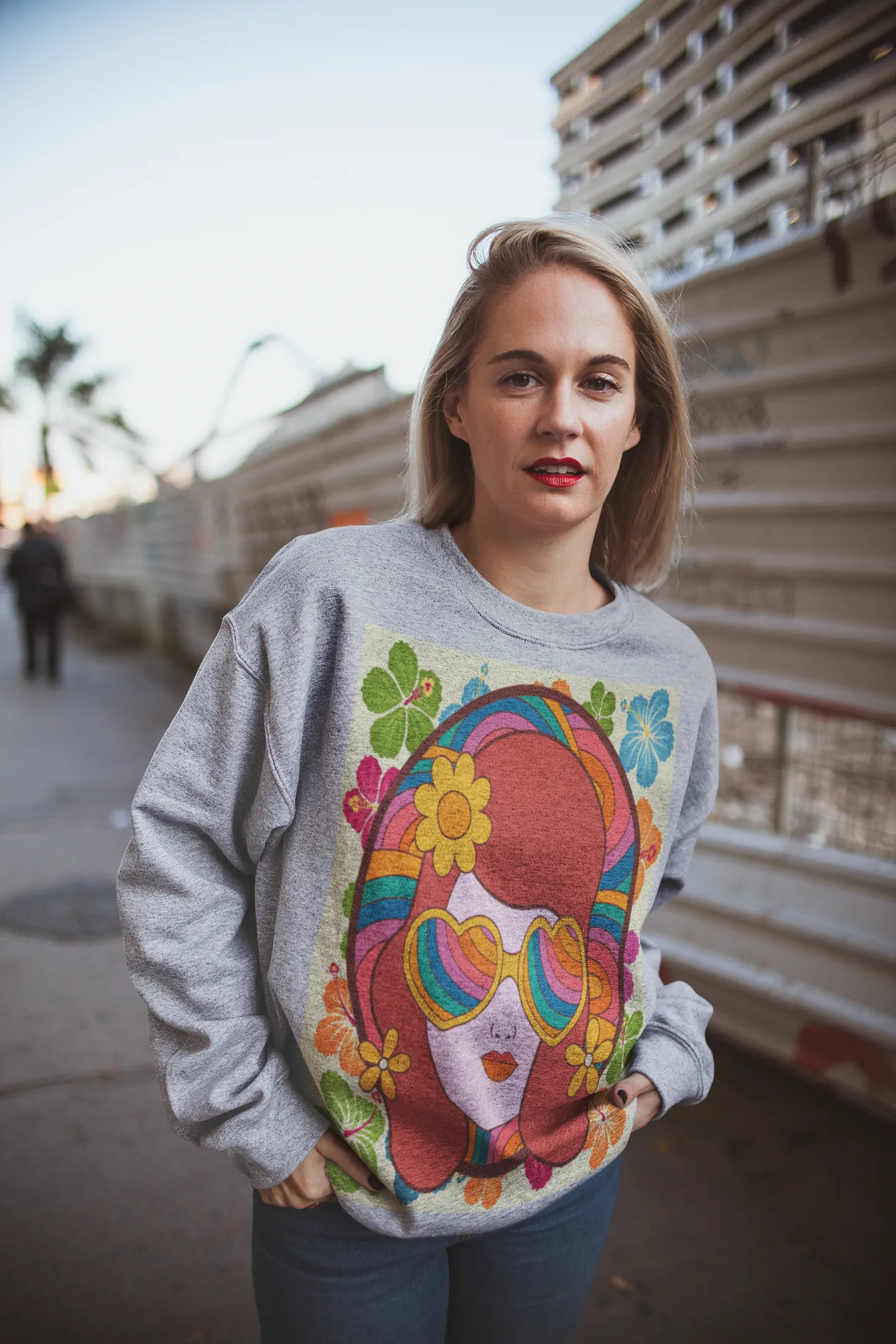 That 70s Girl HD Crewneck Sweatshirt