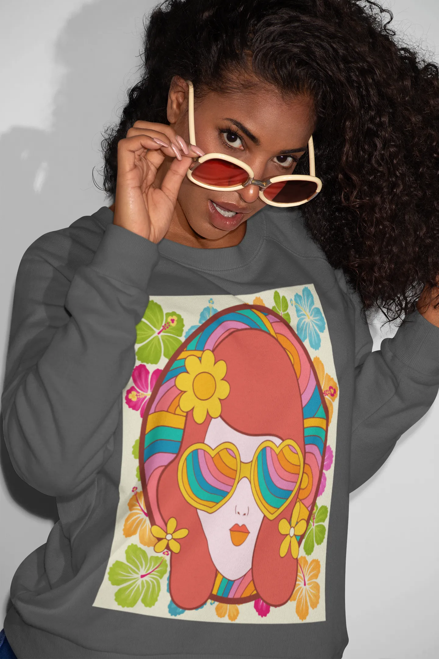 That 70s Girl HD Crewneck Sweatshirt