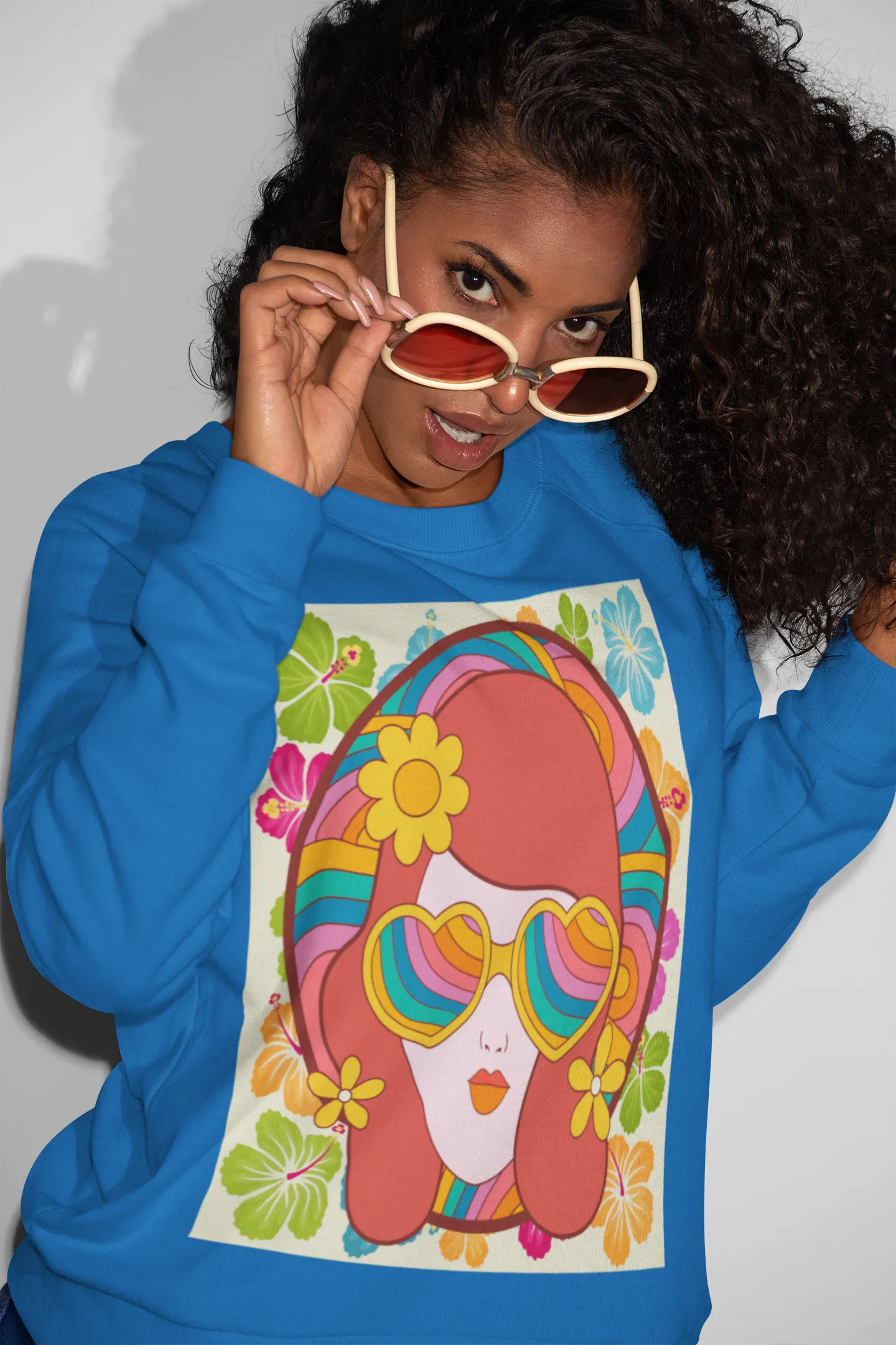 That 70s Girl HD Crewneck Sweatshirt