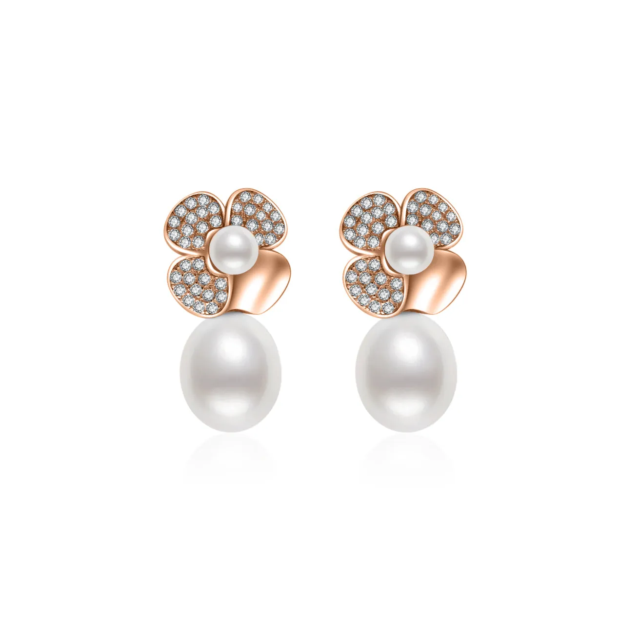 Top Grade Freshwater Pearl Earrings WE00645 | GARDENS