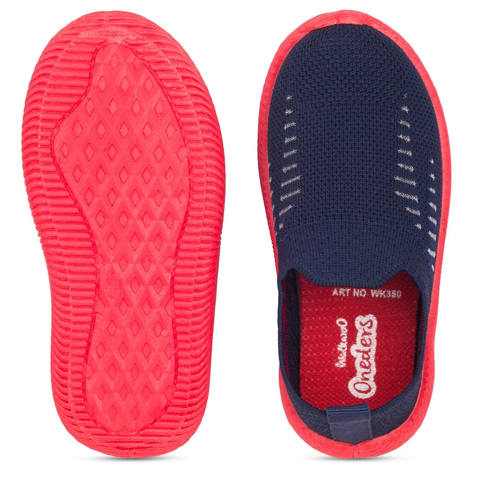 Walkaroo Kids Shoes - WK350 Navy Blue Red