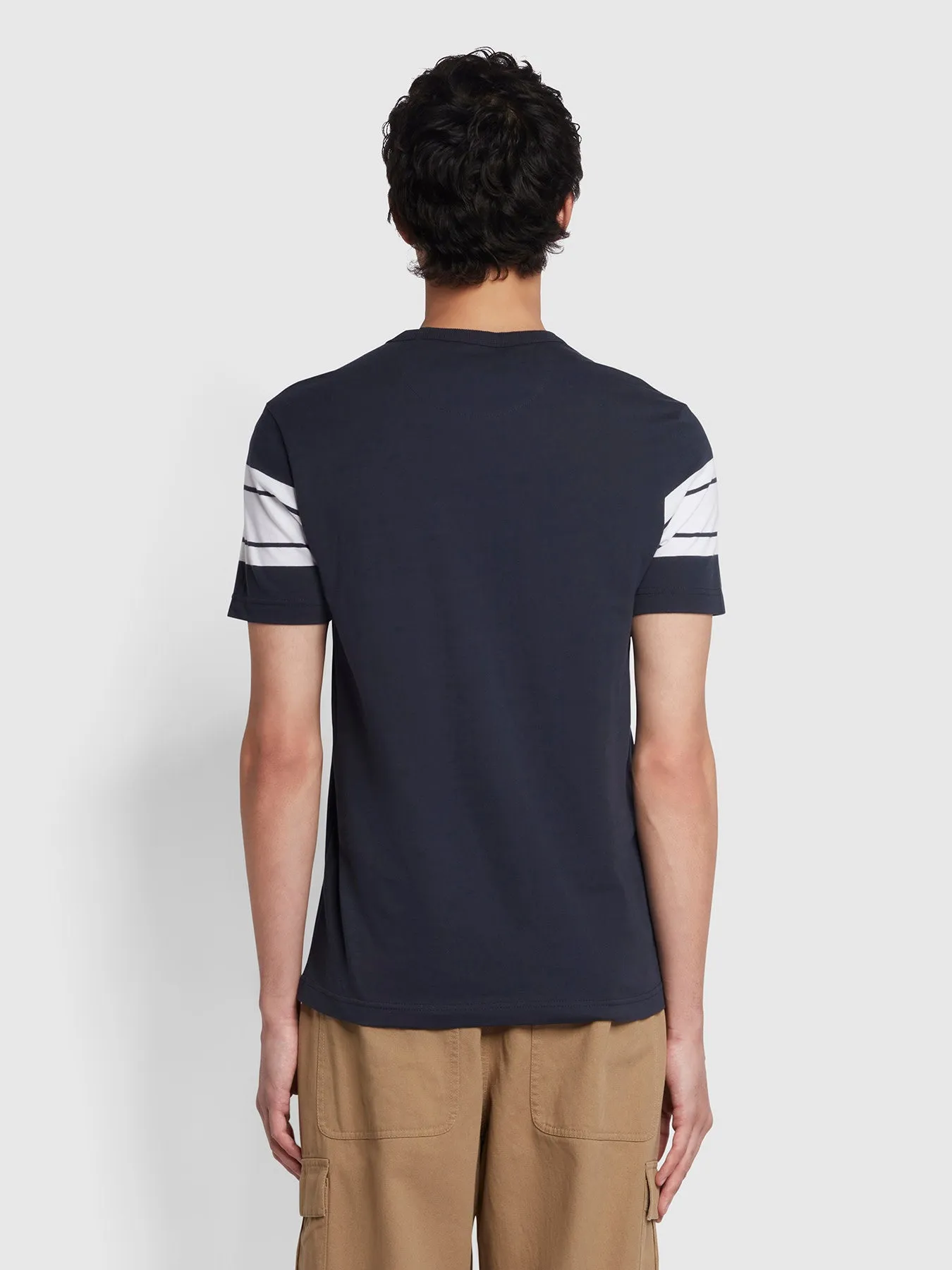 Webber Slim Fit Short Sleeve T-Shirt In True Navy